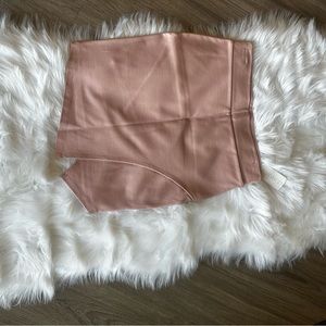 Cotton faux wrap skirt